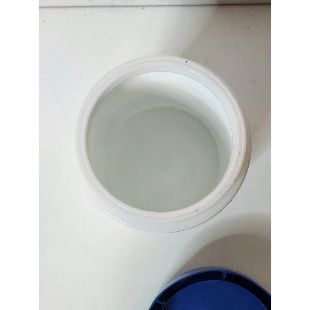 Vintage Paul Revere Milk Glass Canister with Plasitc Lid 6” High